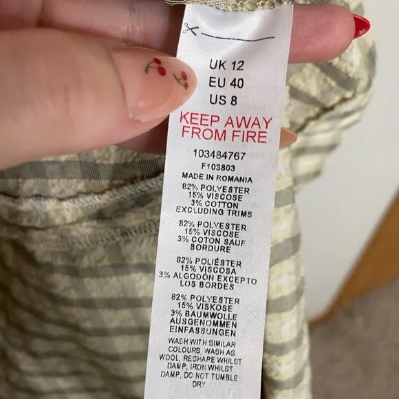 Topshop Beige Checkered Dress - Picture 6 of 6